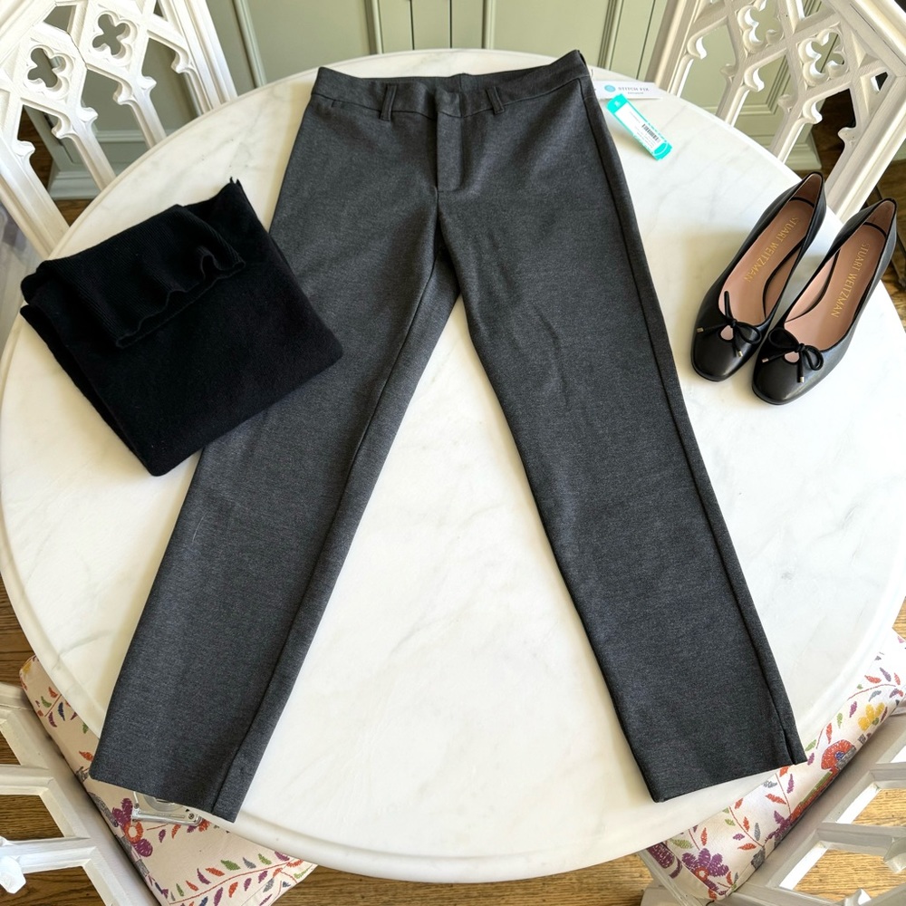 Kut from the Kloth Alda Straight Leg Trouser Gray Sz 2